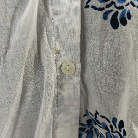 Coastal flowy button down top - Picture 2 of 4